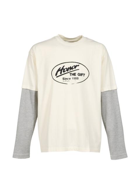 HONOR THE GIFT JUST BE L/S TEE / WHT