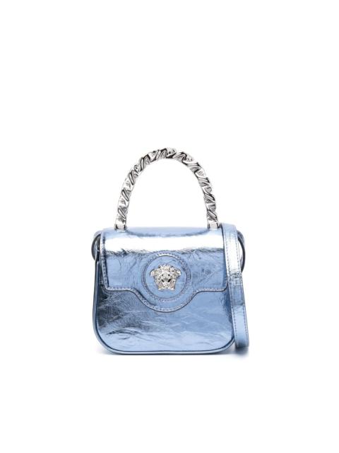 VERSACE La Medusa metallic leather mini bag