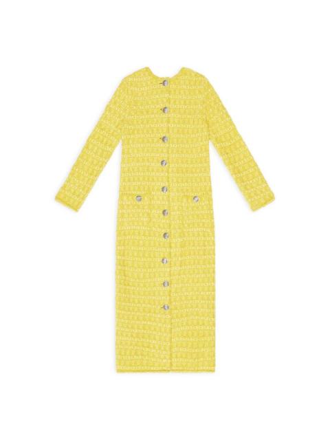 BALENCIAGA Women's Back-to-front Short Dress in Yellow