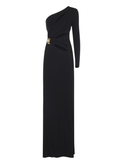 ELISABETTA FRANCHI one-shoulder cut-out-detail maxi dress