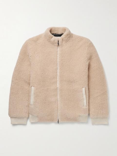 God’s True Cashmere Cashmere-Fleece Bomber Jacket
