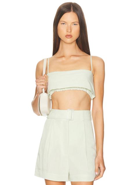 MATTHEW BRUCH Structured Bandeau Crop Top