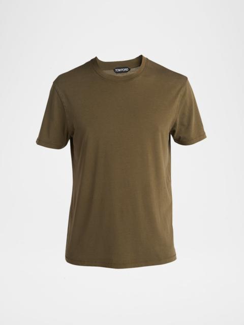 TOM FORD Men's Lyocell-Cotton Crewneck T-Shirt