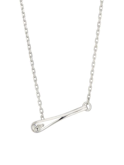 REPOSSI Women's Serti Inversé 18K White Gold & Diamond Pendant Necklace - White Gold