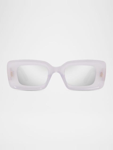 Loewe Anagram Acetate Rectangular Sunglasses