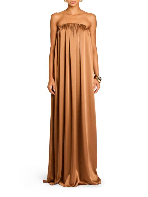 RETROFÊTE MONIQUE SATIN MAXI DRESS