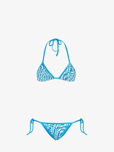 FENDI Light blue Lycra® bikini