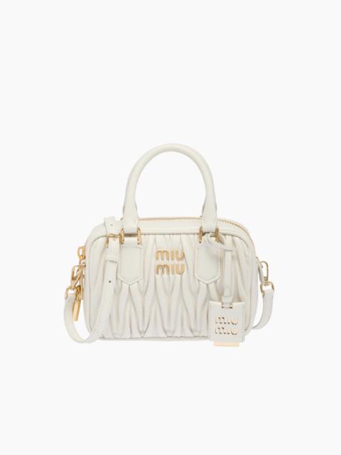 Miu Miu Matelassé nappa leather top-handle bag