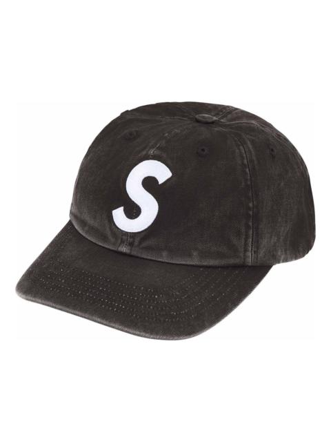 Supreme Supreme Pigment Coated S Logo 6 Panel 'Black' SS25H24-BLACK