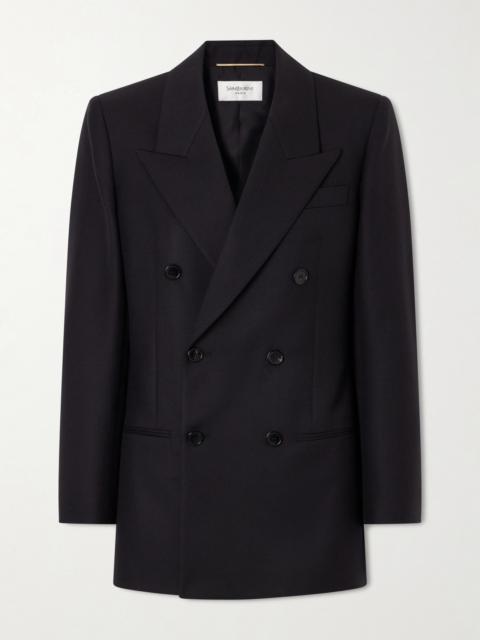 SAINT LAURENT Double-breasted Wool Blazer