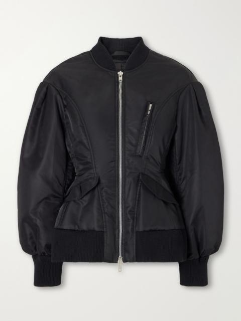 Simone Rocha Satin bomber jacket Black