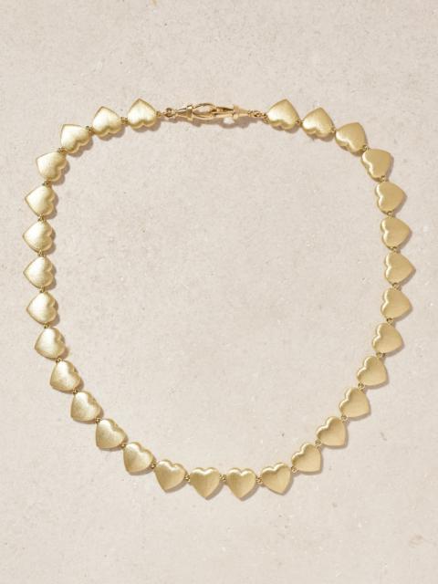 MARIE LICHTENBERG Heart Coco 14-karat Gold Necklace