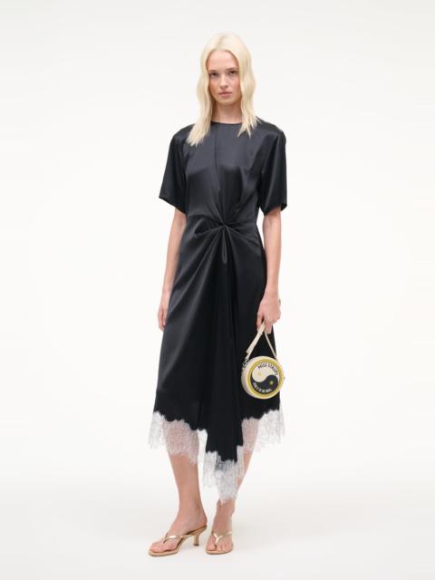 STAUD STAUD SONOMA SILK DRESS BLACK