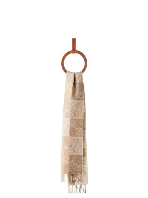 Loewe Anagram scarf in wool and cashmere