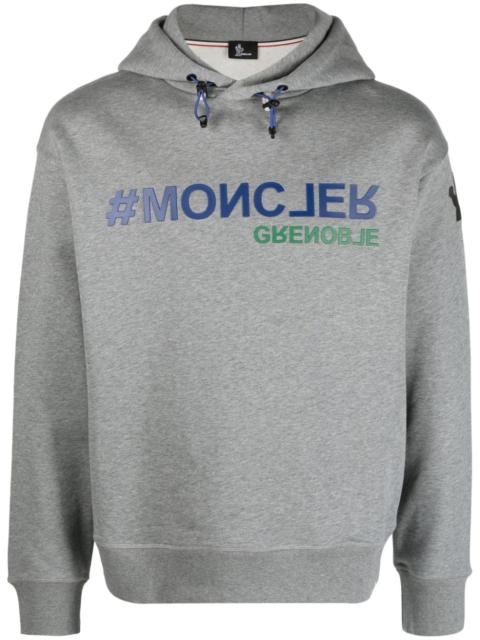 Moncler Grenoble logo-print cotton hoodie