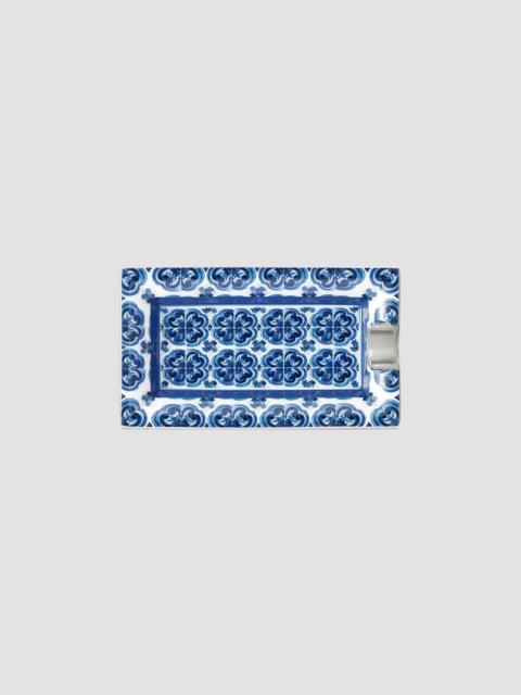 Dolce & Gabbana Blue Meditterano Rectangular Ashtray