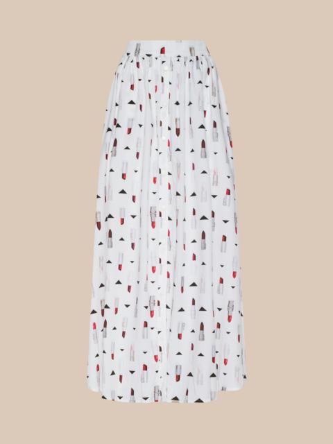 L'AGENCE Seina Poplin Midi Skirt