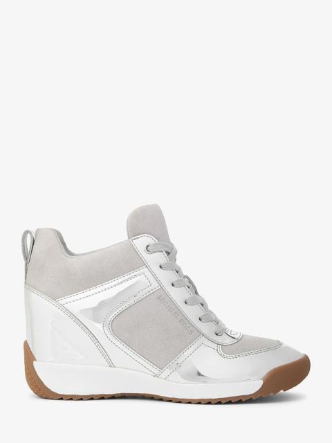 MICHAEL KORS Nikko S2 Metallic Wedge Trainer