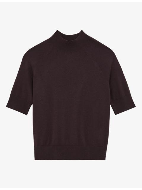REISS Funnel-Neck Wool Jumper