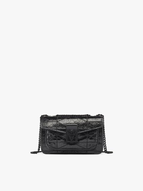 Travia Quilted Shoulder Bag in Crushed Leather