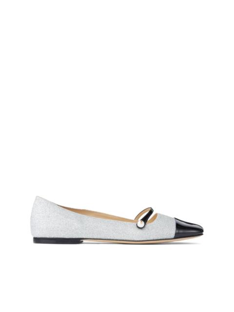 JIMMY CHOO Elisa leather ballerina shoes