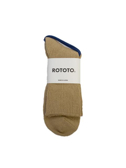 ROTOTO® Washi Recycled Socks Beige