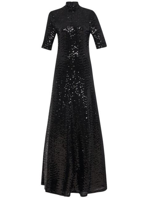 ROSETTA GETTY zip-up turtleneck gown
