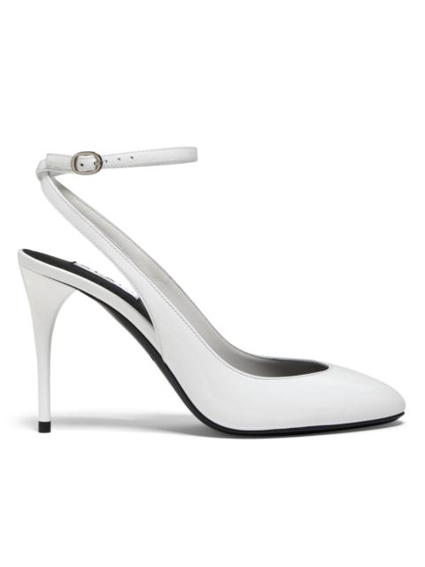 Alaïa Women's 90MM Patent Leather Pumps - Blanc Optique