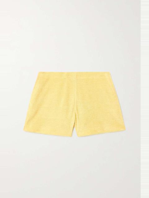 Linen-terry shorts
