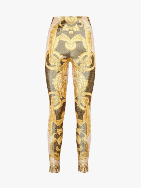 FENDI Fendace multicolor jersey pants