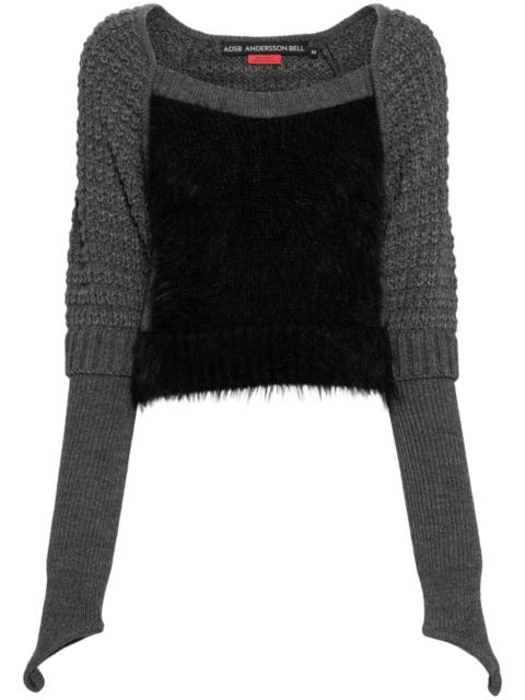 Andersson Bell furry chunky knit top