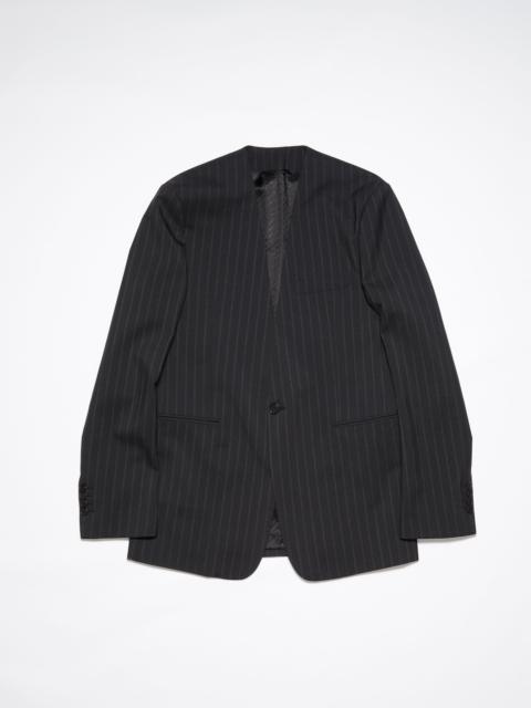 Regular fit suit jacket - Black/grey