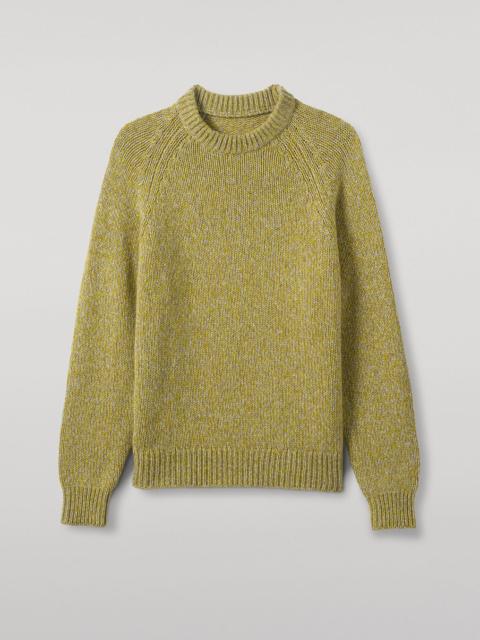 Johnstons of Elgin Fyfe Yellow Cashmere Jumper