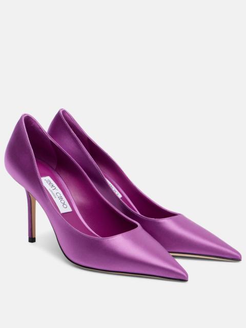 JIMMY CHOO Love 85 satin pumps