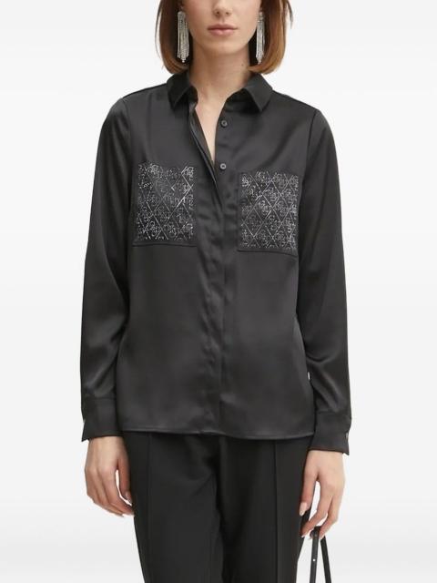 GUESS USA embellished-pocket shirt