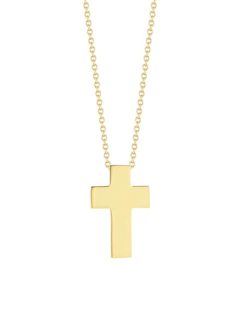 ROBERTO COIN Women's Tiny Treasures 18K Yellow Gold Cross Pendant Necklace - Gold