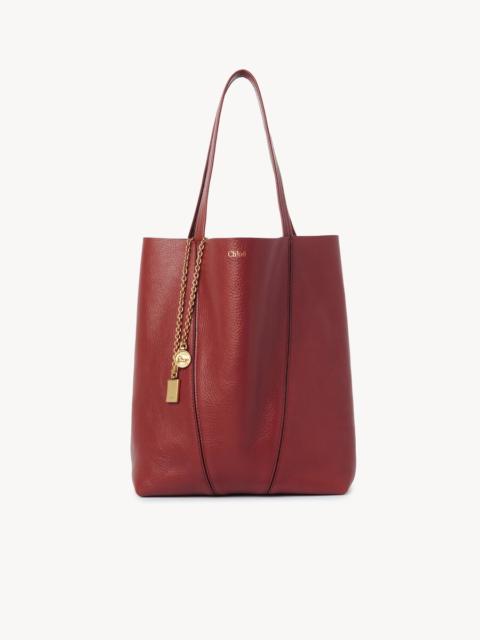 Chloé CHLOÉ SPIN TOTE BAG IN GRAINED LEATHER