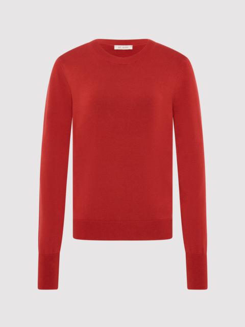 ST. AGNI Classic Crew Neck Sweater - Rosso