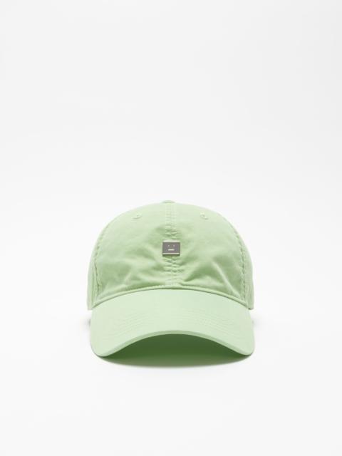 Face logo patch cap - Mint green