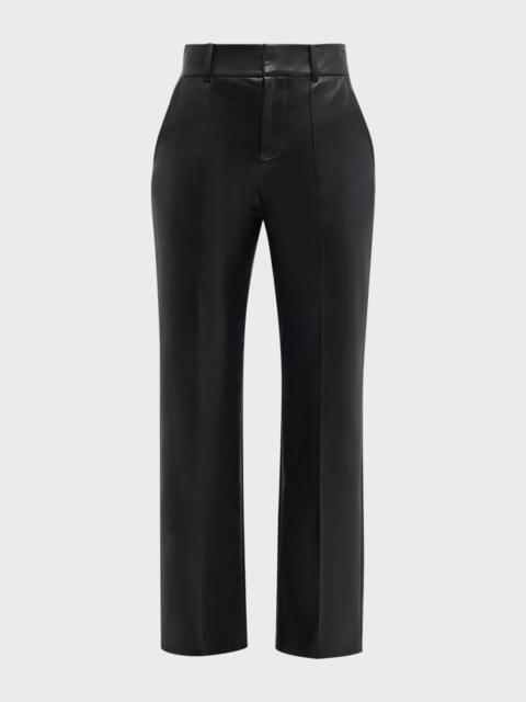Alice + Olivia Ming Vegan Leather Ankle Pants