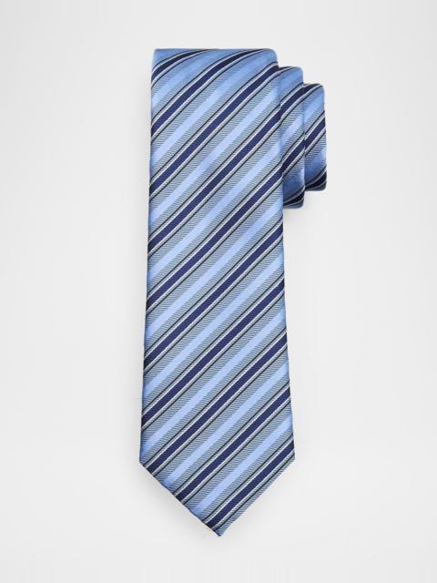 EMPORIO ARMANI Men's Multi-Stripe Silk Tie