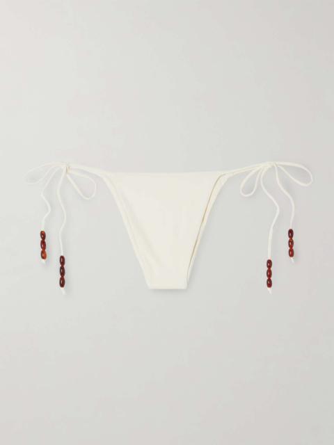 MAGDA BUTRYM Bead-embellished bikini briefs