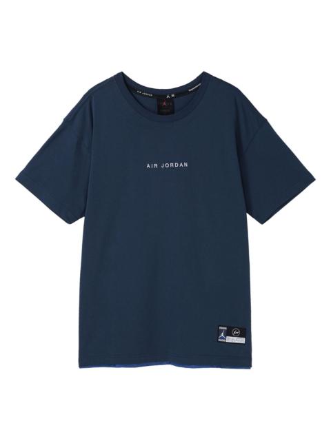 Jordan Air Jordan x Fragment Design FW Street Style Collaboration Cotton Logo s Men Blue DA2986-414