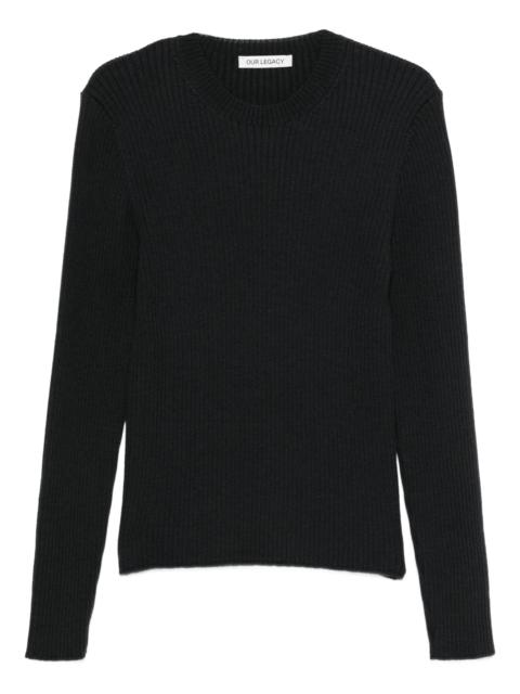 Our Legacy Our Legacy Ribbed Crew-neck Sweater