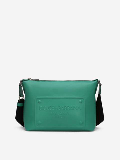 Dolce & Gabbana Calfskin crossbody bag with raised logo