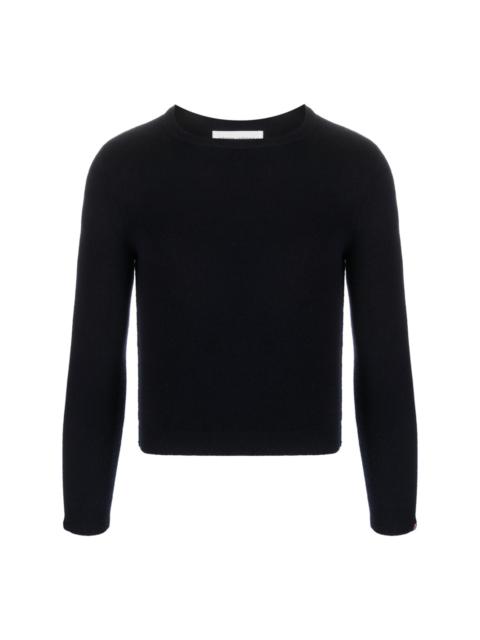 fine-knit cropped jumper