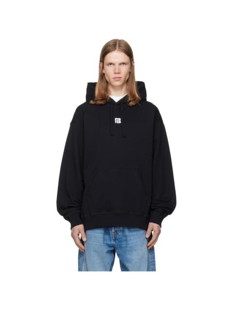 Balmain Black Embroidered Hoodie