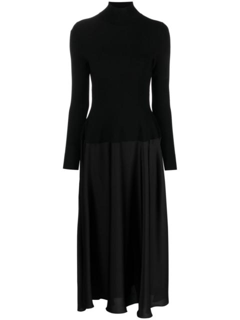 SIMKHAI pleat-detailing high-neck dress