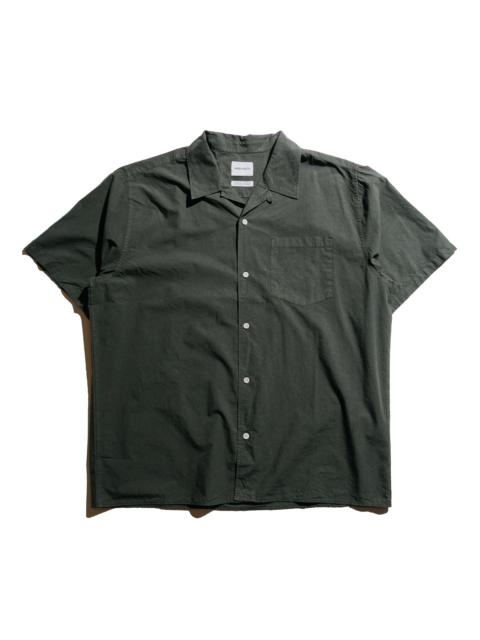 Carsten Cotton Tencel Shirt Black Olive