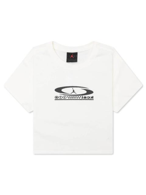 Jordan JORDAN X TRAVIS SCOTT WOMEN'S BABY TEE - SAIL/BLACK